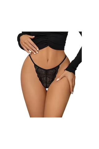 Desire İn Motion Büyük Beden Kadın Dantelli String Külot 3 Adet Çok Renkli