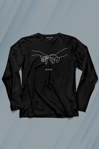 İddia Sevgili Minimal Uzun Kollu Tişört Baskılı T-shirt 001
