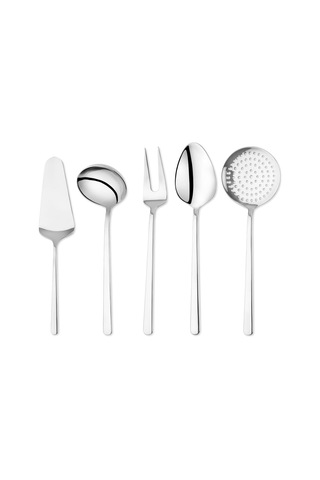 Ayrex Schafer Steely Çelik Servis Seti 5 Parça-gümüş01 Diğer