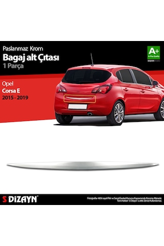 Opel Corsa E Krom Bagaj Alt Çıtası 2015-2019