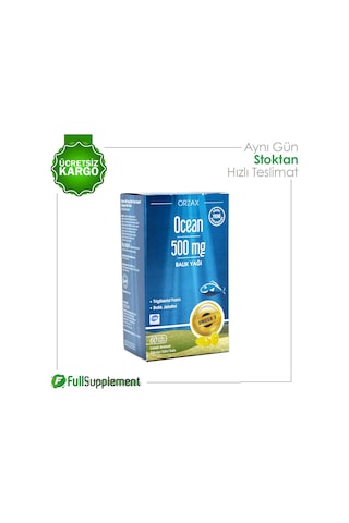Ocean Balık Yağı 500Mg 60 Soft Kapsül 4 Adet