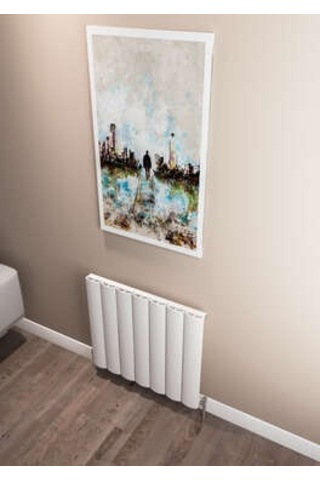 Warma Kavala Yatay Alüminyum Radyatör 660x600 Pütürlü Beyaz Ral 9016