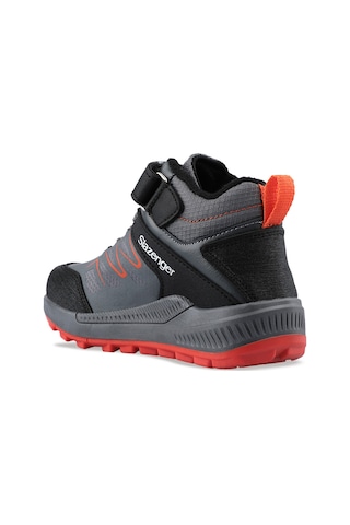 Slazenger Kenton I Çocuk Cırt Cırtlı Koyu Gri Bot