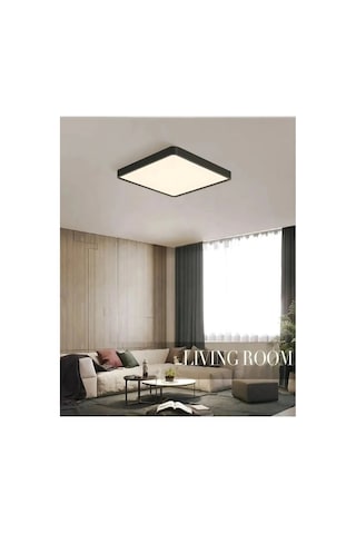 Kdl433b Smd Led Li Kare 24w Siyah Kasa Sıva Üstü Panel Armatür Beyaz