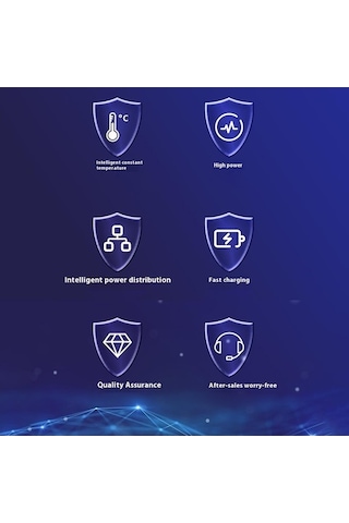 Tongxida 818pd Qc3.0 Pd 20w Hızlı Şarj İstasyonu, 5 Usb + 1 Type-c, Beyaz, Telefon Ve Tablet İçin Beyaz