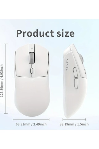 Besthome1 Ajazz Aj139 V2 Mc Üç Modlu Siyah Manyetik Fare Ergonomik Hafif Kullanıcı Paw3311 -