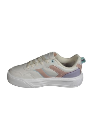 Kinetix Kadın Siyah Pembe Cilt Kalın Taban Sneaker Spor Ayakkabı 001