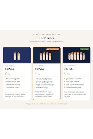 T-lab Orijinal Prp Tüpü 3 Paket 6 Tüp