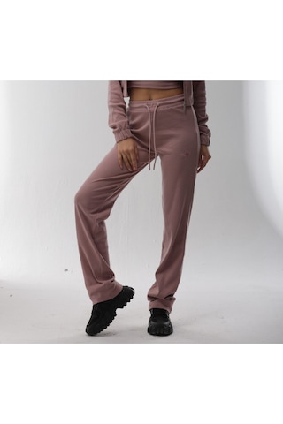 Kaşkorse Pudra Fitilli Eşofman Altı Pudra