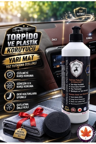 Torpido Parlatıcı Ve Koruyucu Pro 500ml + Bez Ve Sünger Hediye 1 adet