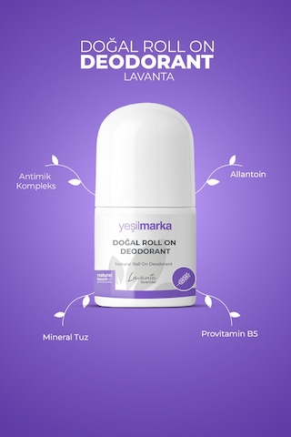 Yeşilmarka Lavanta Kokulu Doğal Roll-On Deodorant 50 ML