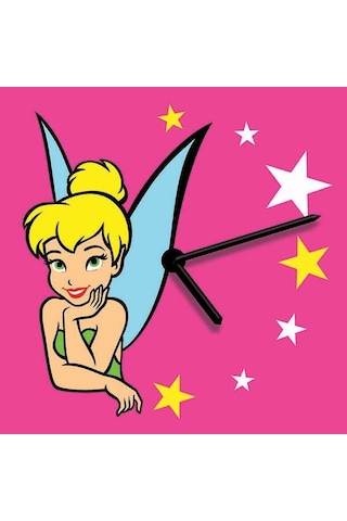 Disney Tinkerbell Saat Clock Kum Boyama Seti-red Castle S-0012