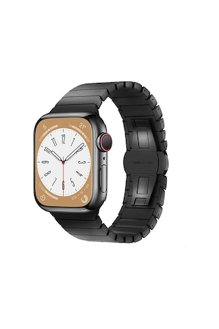 Newface Apple Watch 38mm Kr413 Fine Steel Kordon - Siyah Diğer
