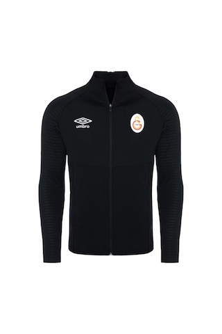 Galatasaray Lisanslı Tam Fermuarlı Siyah Sweat Uv Ahşap Kutu Siyah