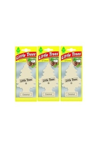 Oto Koku Little Trees Kağıt Hindistan Cevizi Koku 3 Adet