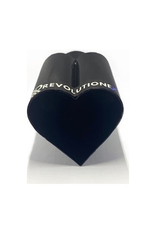 Revolutionex Siyah Kalpli Egzoz Ucu Black Kalp Egzoz Başlığı Kalp
