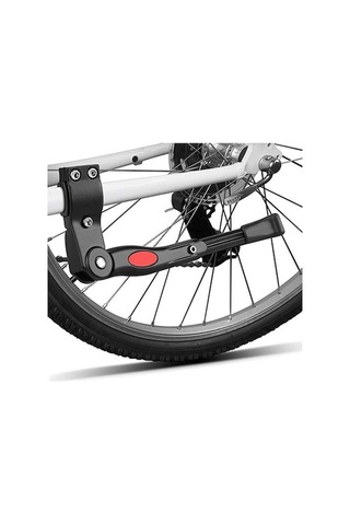 Pazly Yüksek Kaliteli Siyah Alüminyum Mtb Kickstand, Dağ Bisikleti Yan Destek Standı, 24-28 İnç Uyumlu, Reflektörlu Siyah