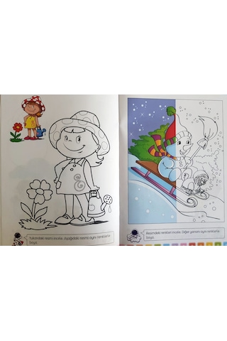 Okul Öncesi Matematik ve Eğitici Etkinlikli Boyama 10 Kitap