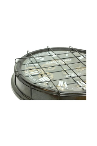 Kenpazar Saat Çarklı Izgaralı Duvar Saati Dekoratif Ev Ofis Hediyelik çok Renkli