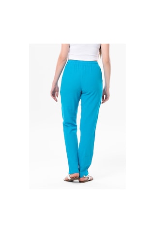 Eliş Şile Bezi Şile Bezi Çift Cepli Unisex Yazlık Pantolon Turkuaz Trkz-turkuaz Turkuaz