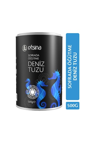 Efsina Sofrada Öğütme Deniz Tuzu 500 g Rafine Edilmemiş Katkısız