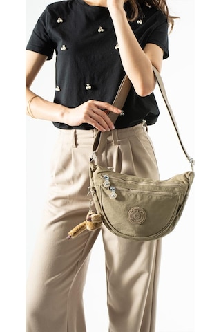 Baginn Klinkır Hafif Yağmur Geçirmez Kadın Postacı Çanta Çok Cepli 25 18 Cm Omuz Çantası 571 Collection Vizon