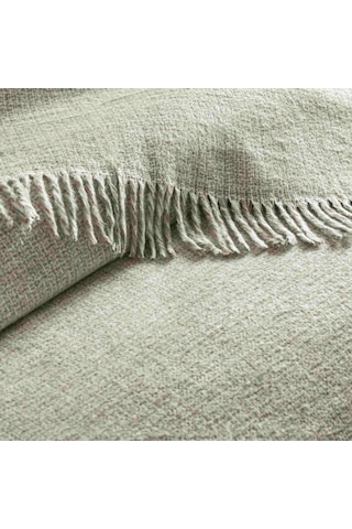 Linens Amorie Çift Kişilik Yeşil Battaniye Yeşil