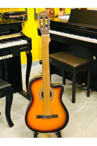 Ravenni Rcg-120 4/4 Klasik Gitar Tam Boy Kesik Kasa Kılıf+penaseti+kapo Hediyeli Sunburst