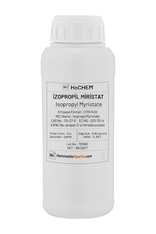 Hochem İzopropil Miristat Ipm Cas No 110-27-0 500 G
