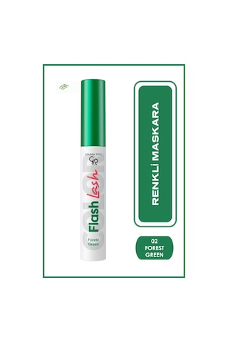 Golden Rose Suya Dayanıklı Hacim Veren Flash Lash Renkli Maskara 02 Forest Green