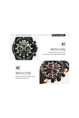 Yingfu Mf0349g Kronograf Kızaklı Kristal Kol Saati-orijinal Kutusunda Siyah Gümüş