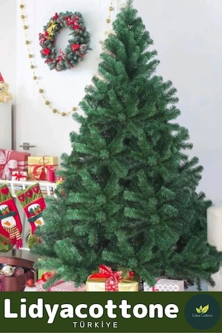 2025 Noel Paketi Kutulu Süsleme Seti Renkli Işığı Süsleri Yılbaşı Çam Ağacı 110 Cm 110 Dal Standart