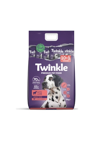 Twinkle Yetişkin Köpekler İçin Kuzulu Tam Ve Dengeli Köpek Maması 10 Kg