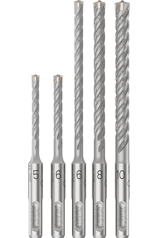 Professional Accessories Sds Plus-5 X: Set 5 Uds: 5, 6, 6, 8, 10 5