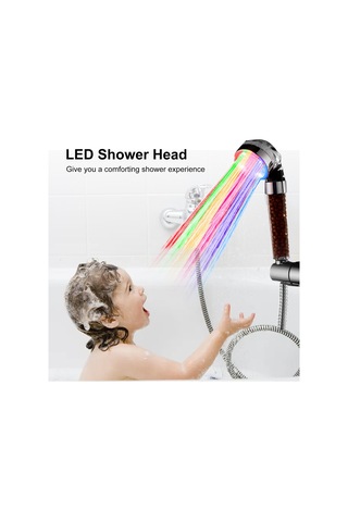 Geeroyoo "7 Renkli Led Filtreli Duş Başlığı - Su Tasarruflu & Otomatik Renk Değiştiren" Diğer