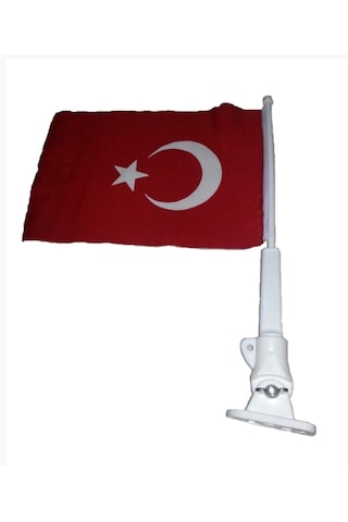 2'li Plastik Tekne Bayrak Direği. Bayrak Dahil. 40cm