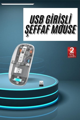 Mouse Şarjlı Çift Modlu Sessiz