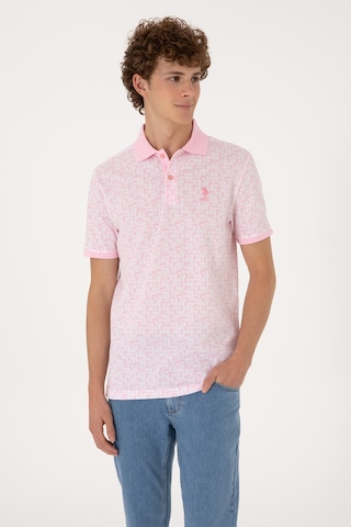 U.S. Polo Assn. Erkek Regular Fit Polo Yaka Açık Pembe Tişört 50306837-VR078
