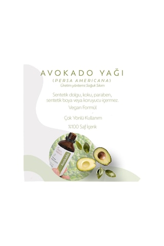 Tr %100 Saf Avokado Yağı 50 Ml Soğuk Sıkım Diğer