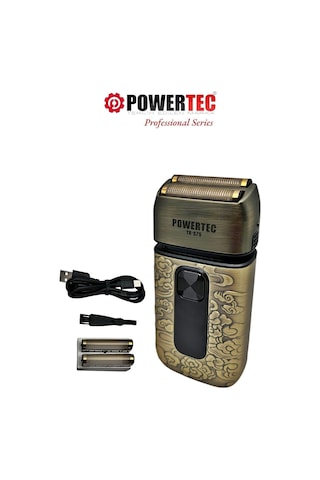 Powertec TR-575 Profesyonel Günlük Sakal Tıraş Makinesi + Yedek Başlık
