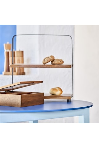 Linens Accacia Akasya 20,5x20,5x6,5 Cm Düzenleyici Kutu