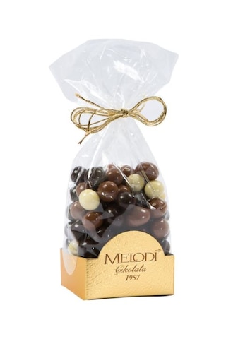 Melodi Çikolata Mini Kahve Çekirdekli Sütlü-Bitter-Beyaz Çikolatalı Draje 500 G