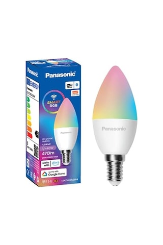 Panasonic Led Akıllı Bluetooth Wi-fi Rgb E14 Lamba 4,9w Çok Renkli