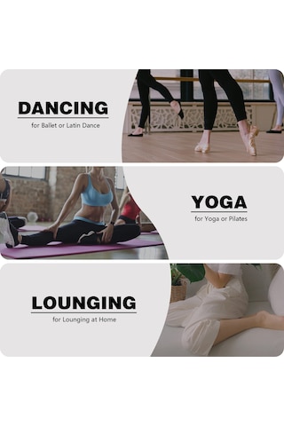 Springsun Kadınlar İçin Yoga Ve Bale Bacak Isıtıcıları - Açık Topuklu Kalın Örgü Dizüstü Çorap Turkuaz