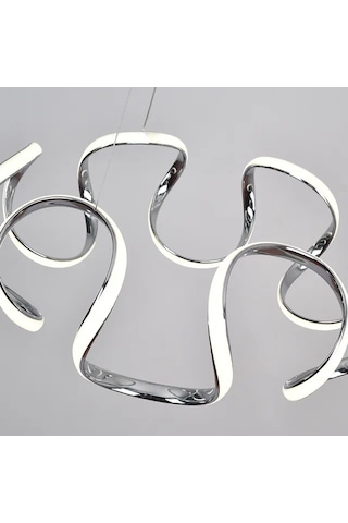 Örümcek Model 3 Renkli Modern Krom Led Avize Krom