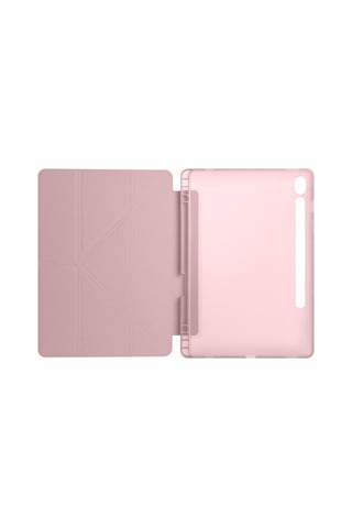 Samsung Galaxy Uyumlu Tab S10 Fe 11 Inc Sm-x520 Üçgen Katlanabilir Kalemlikli Yatay Dikey Standlı Kılıf Kapaklı Kılıf