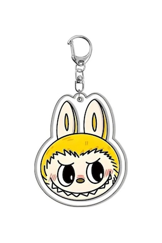 Novahub Sevimli Yeni Karikatür Anime Labubu Koyun Anahtarlık Akrilik Kolye Öğrenci Sırt Çantası