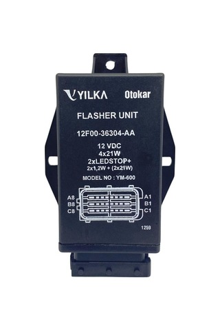 Yılka 12v Flaşör 24 Uçlu 4 X 21w 2 X Led Stop 2 X 1.2w + 2 X 21w Otokar