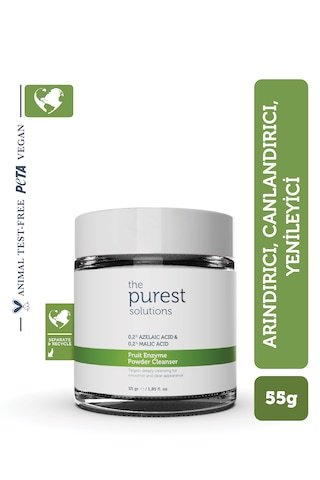 The Purest Solutions Fruit Enzyme Powder Cleanser Meyve Asitleri Içeren Toz Temizleyici 55 G