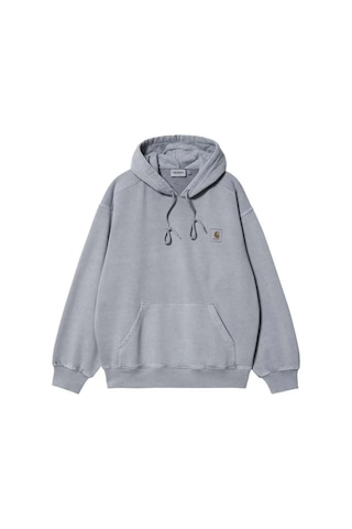Carhartt Wıp Pamuklu Gri Kapüşonlu Vista Sweatshirt - Doğru Beden Seçimi İle Rahat Tasarım